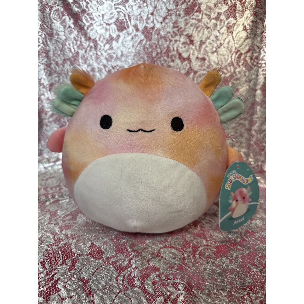 Squishmallows Aksel The Axolotl Pink Plush 7.5" Stuffed‎ Animal, NWT